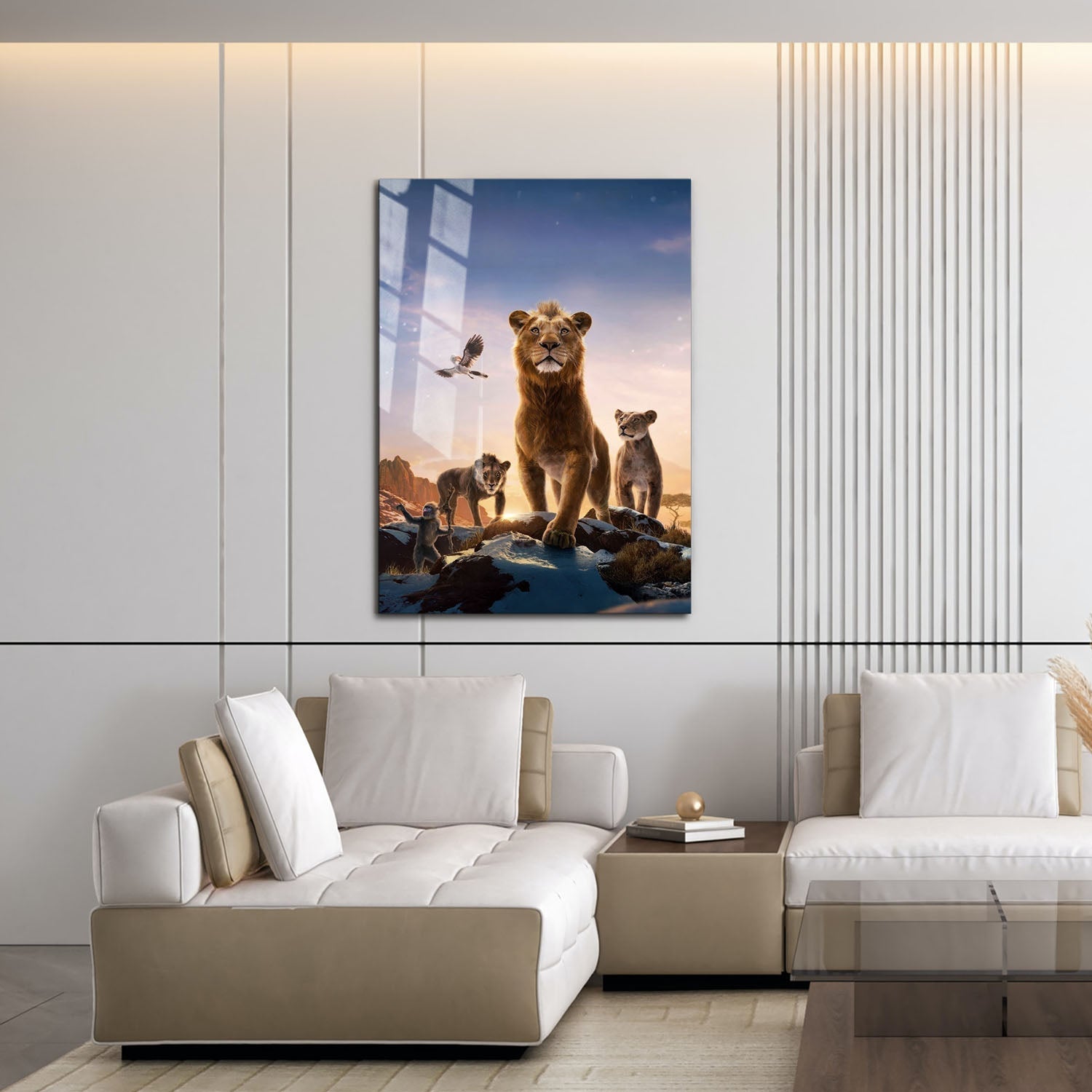 Flex Designs Metal Poster Mufasa The Lion King Textless 16 x 24" Home Goods - Movie 2024 Movie Metal Poster