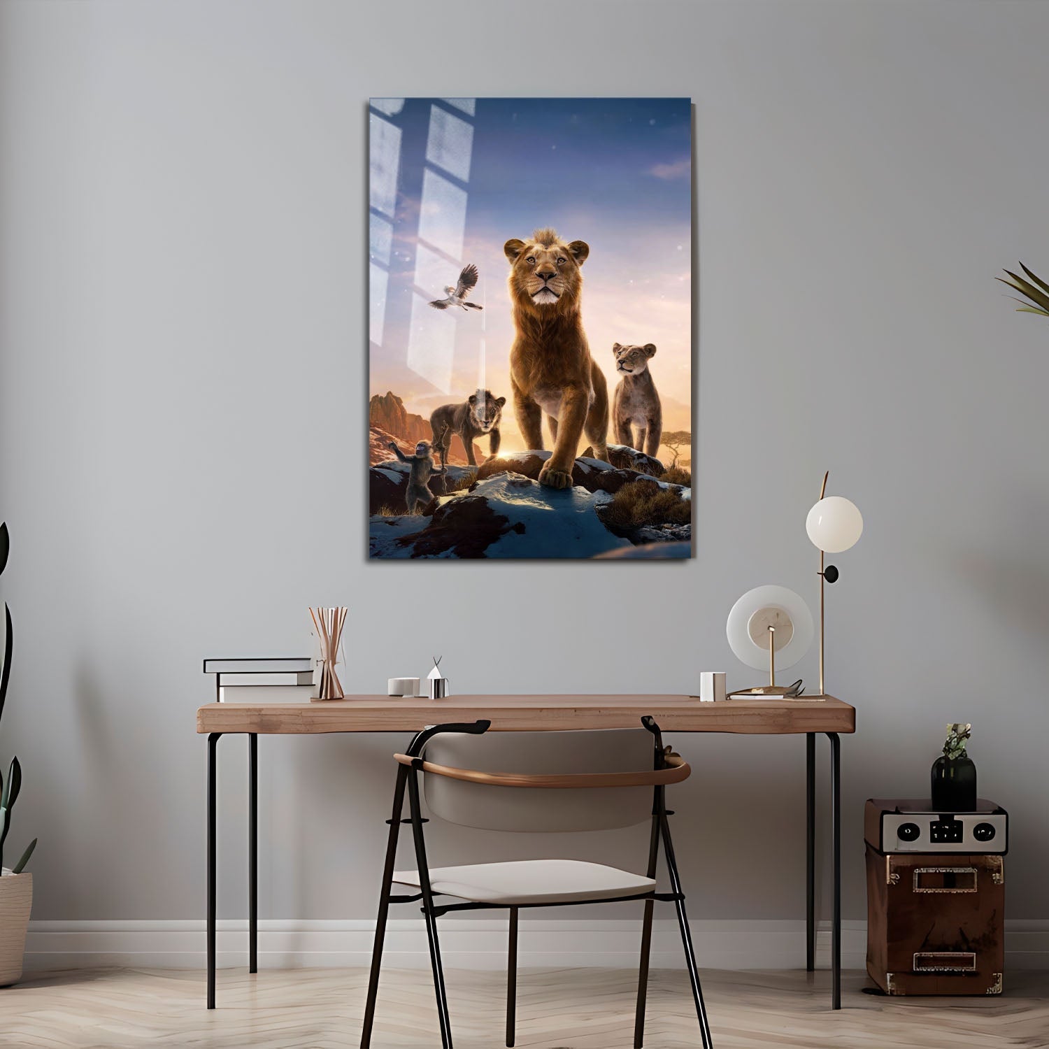Flex Designs Metal Poster Mufasa The Lion King Textless 24 x 36" Home Goods - Movie 2024 Movie Metal Poster