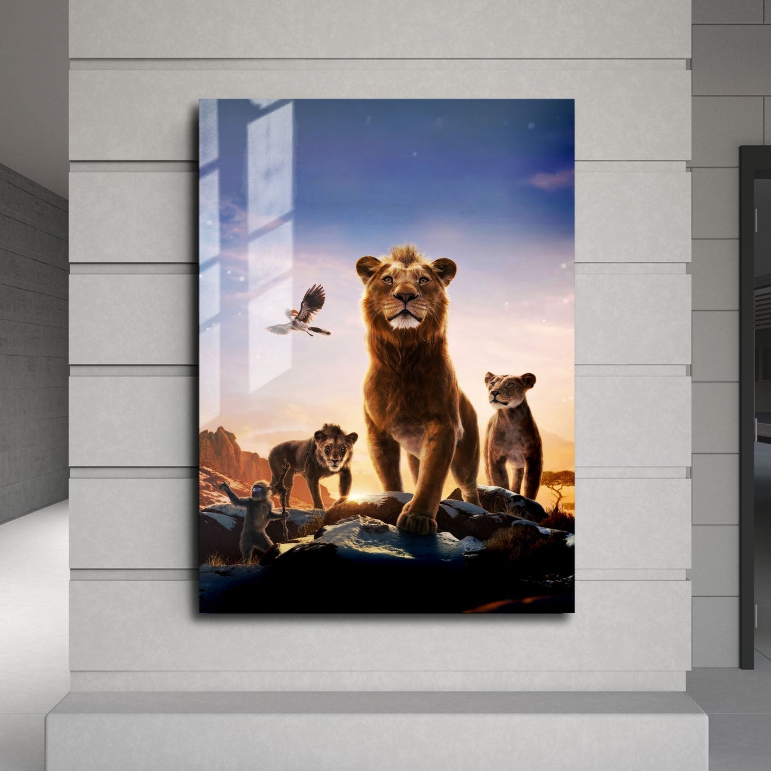 Flex Designs Metal Poster Mufasa The Lion King Textless 24 x 36" Home Goods - Movie 2024 Movie Metal Poster