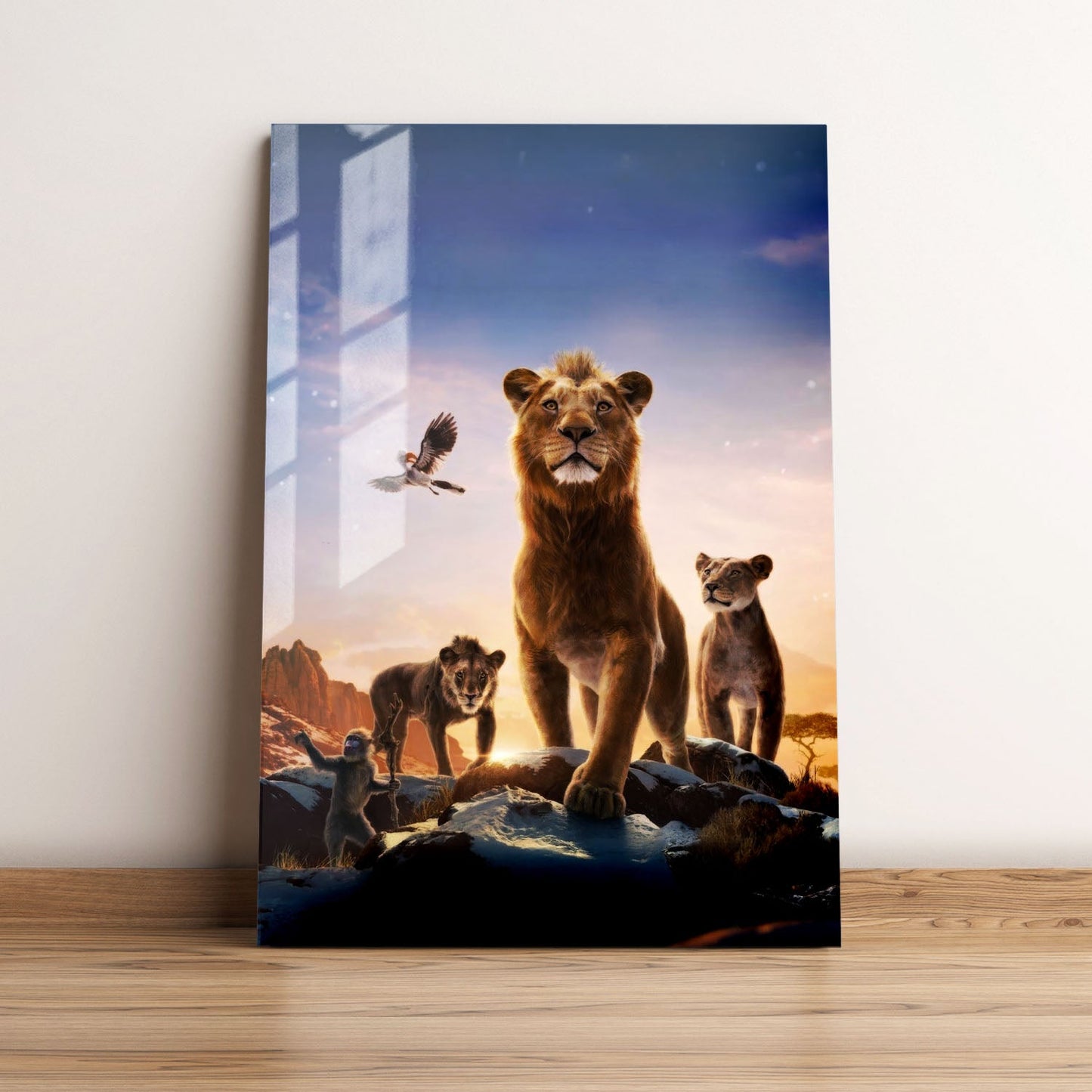 Mufasa The Lion King Textless Movie Metal Poster