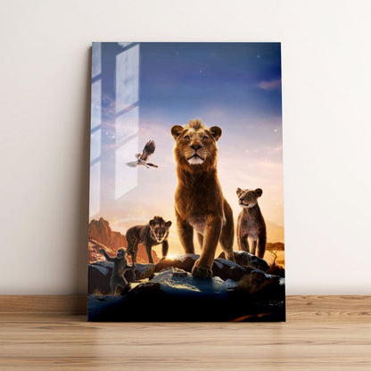 Mufasa The Lion King Textless Movie Metal Poster