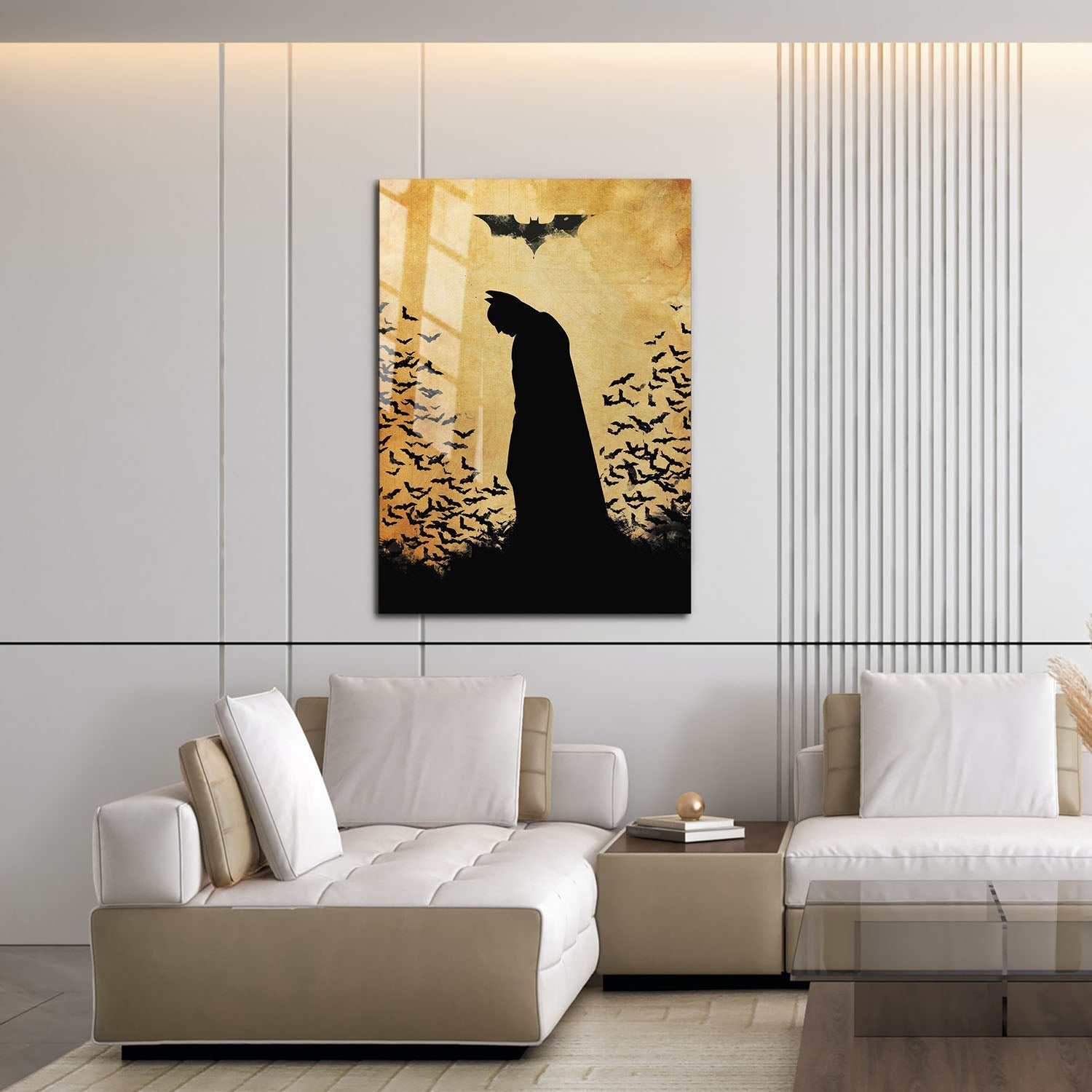 Flex Designs Metal Poster The Dark Knight Minimalist 16 x 24" Home Goods - Movie 2008 Movie Metal Poster