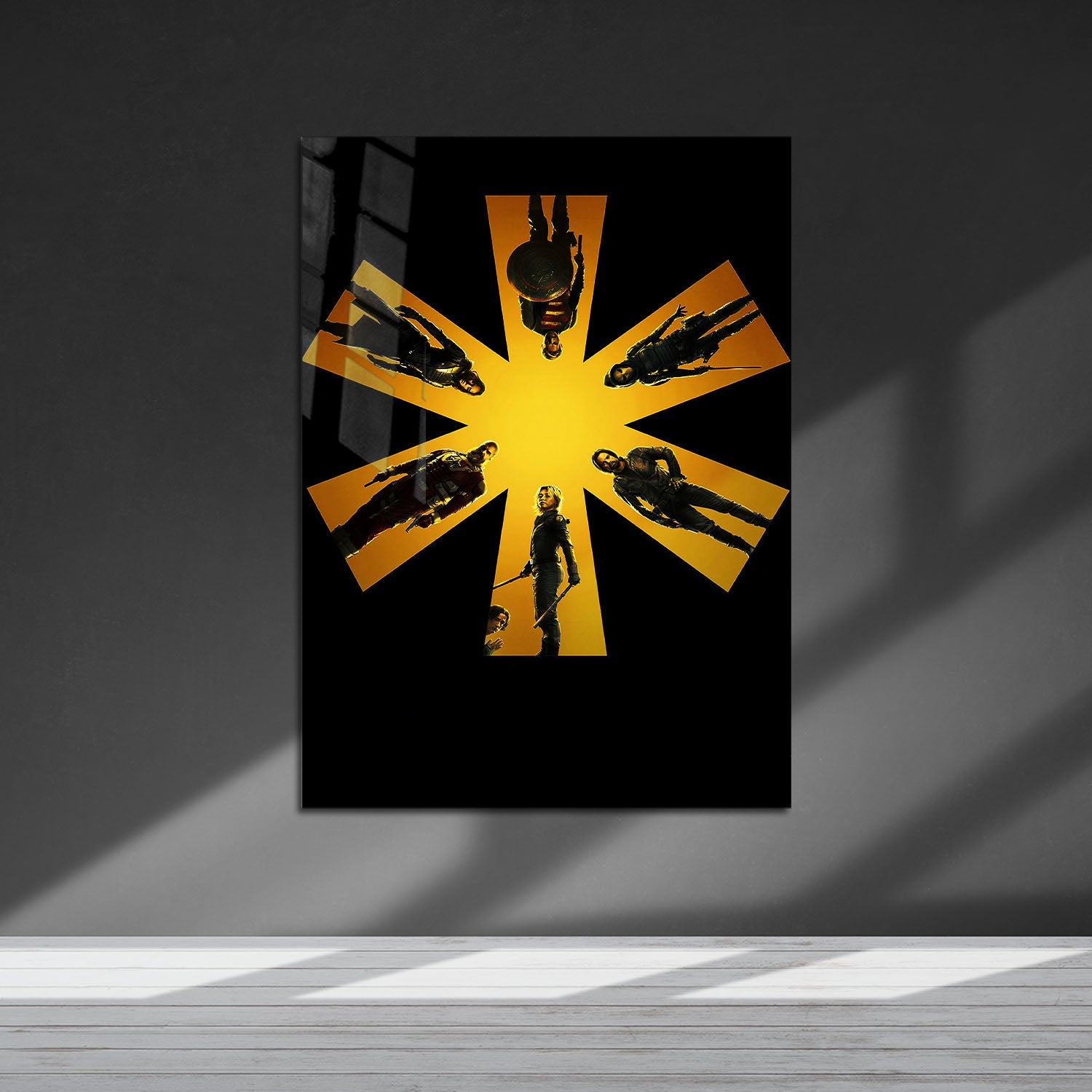 Flex Designs Metal Poster Thunderbolts Team 5 x 7" Home Goods - Movie 2025 Movie Metal Poster