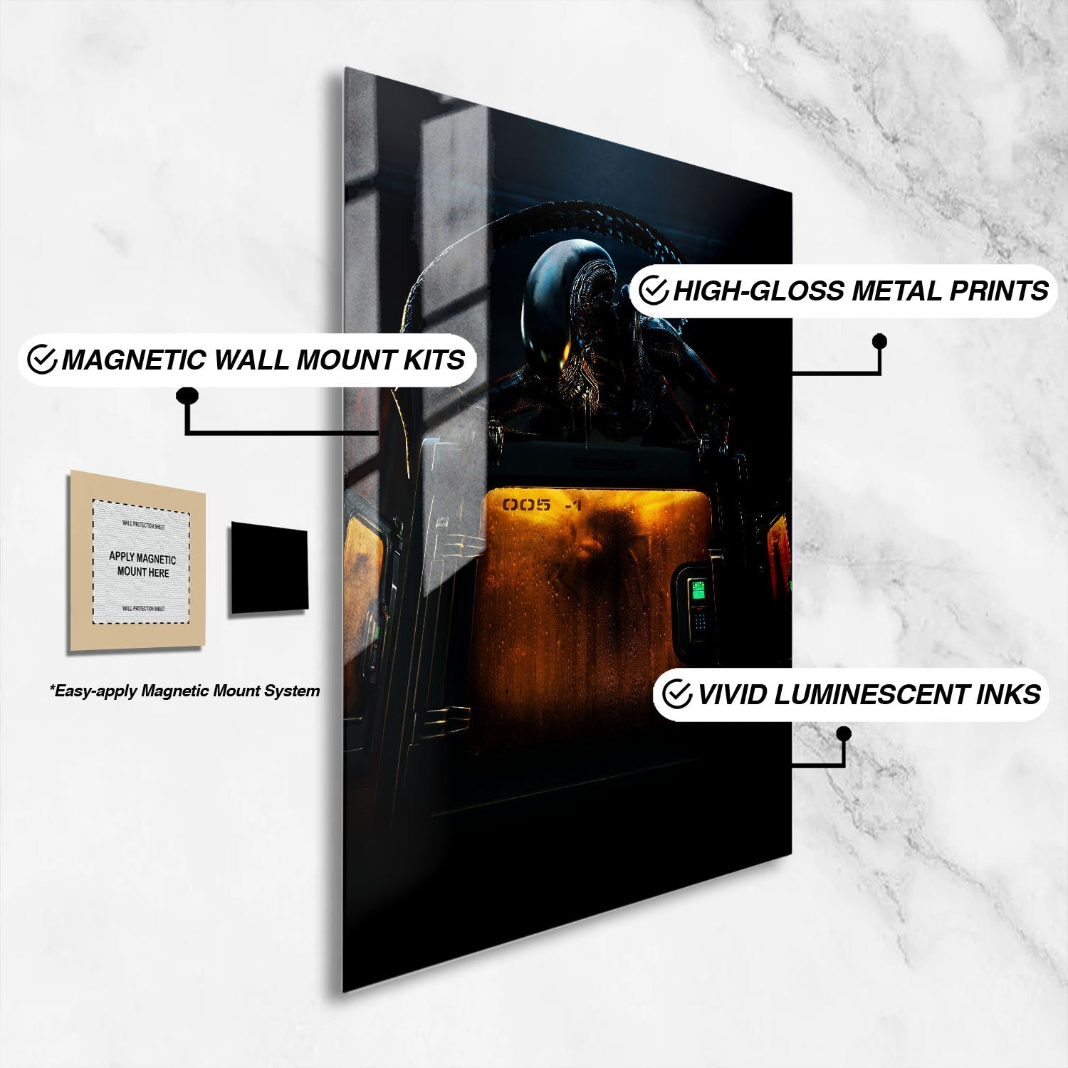 Flex Designs Metal Poster Alien Earth Simple 16 x 24" Home Goods - TV Show 2025 TV Show Metal Poster