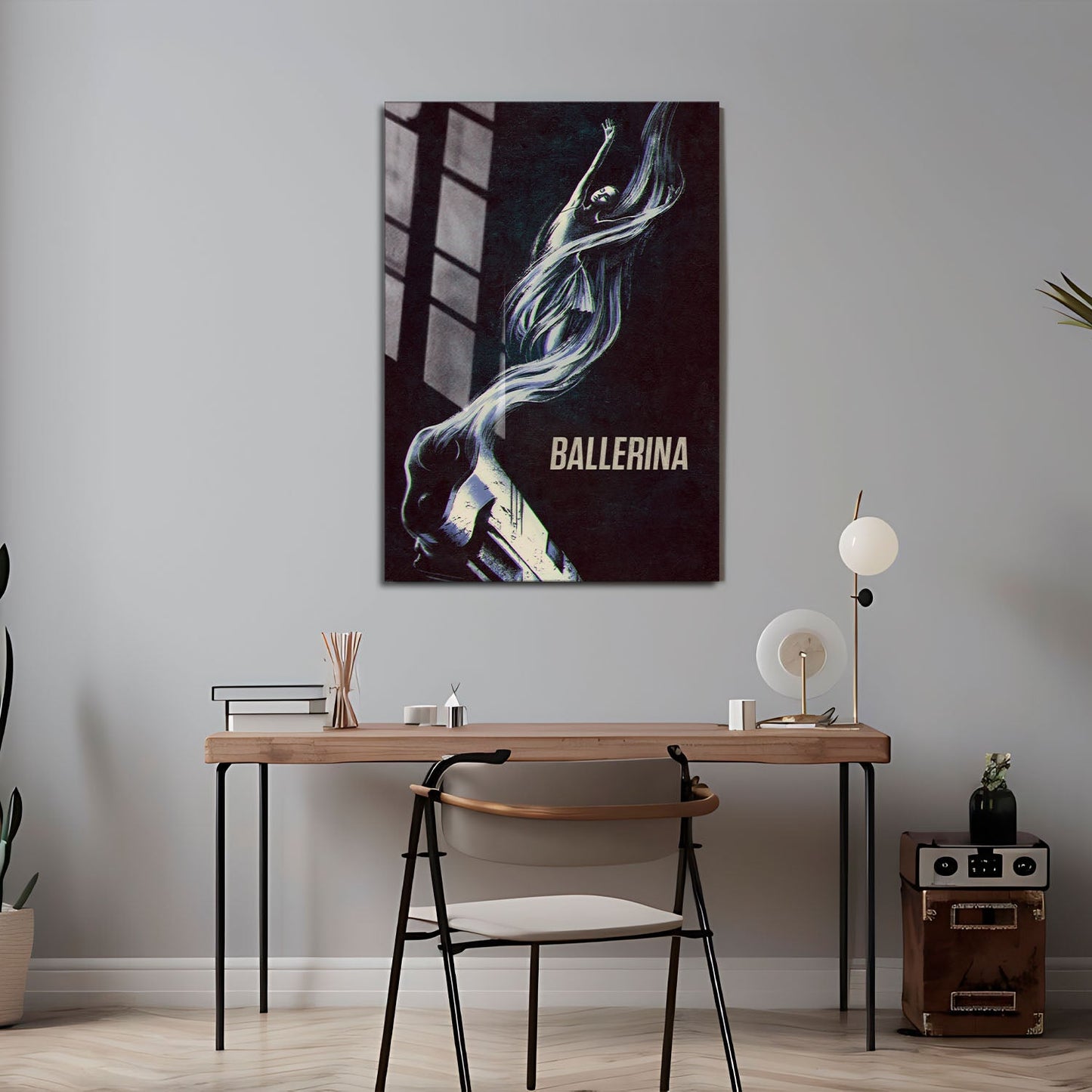 Flex Designs Metal Poster Ballerina Teaser 24 x 36" Home Goods - Movie 2025 Movie Metal Poster