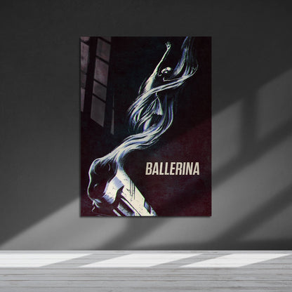 Flex Designs Metal Poster Ballerina Teaser 5 x 7" Home Goods - Movie 2025 Movie Metal Poster