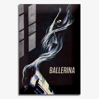 Flex Designs Metal Poster Ballerina Teaser 11 x 17" Home Goods - Movie 2025 Movie Metal Poster
