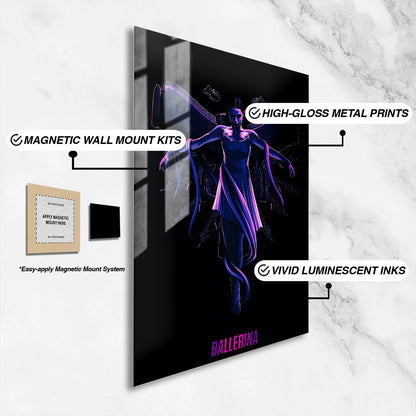Flex Designs Metal Poster Ballerina Purple 16 x 24" Home Goods - Movie 2025 Movie Metal Poster