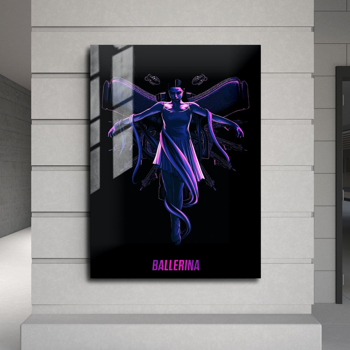 Flex Designs Metal Poster Ballerina Purple 24 x 36" Home Goods - Movie 2025 Movie Metal Poster