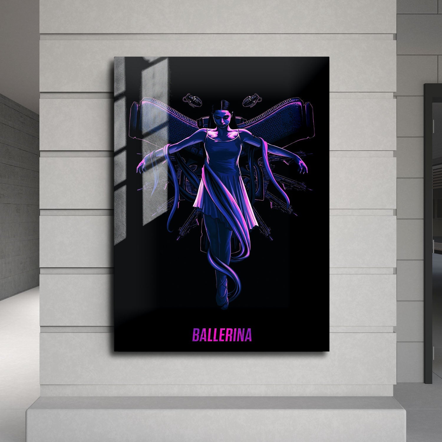 Flex Designs Metal Poster Ballerina Purple 24 x 36" Home Goods - Movie 2025 Movie Metal Poster