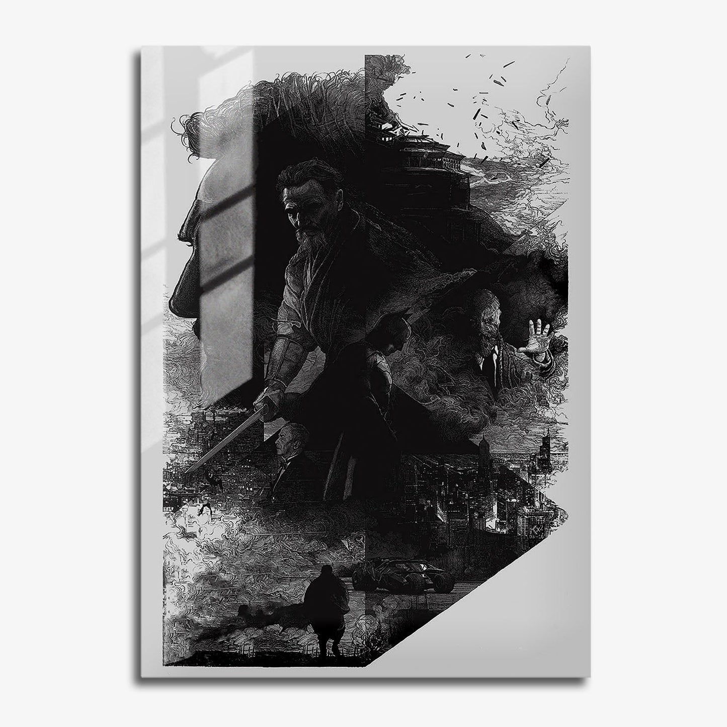 Flex Designs Metal Poster Batman Begins Teaser 11 x 17" Home Goods - Movie 2005 Movie Metal Poster