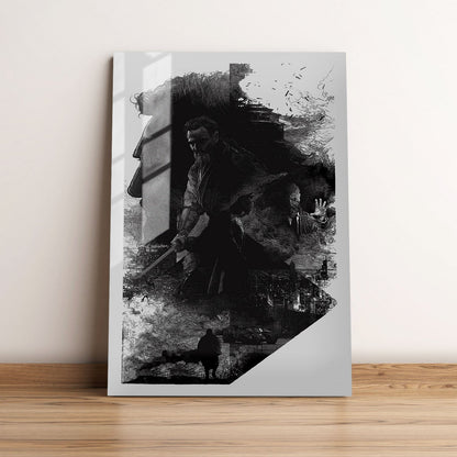 Batman Begins Teaser Movie Metal Poster