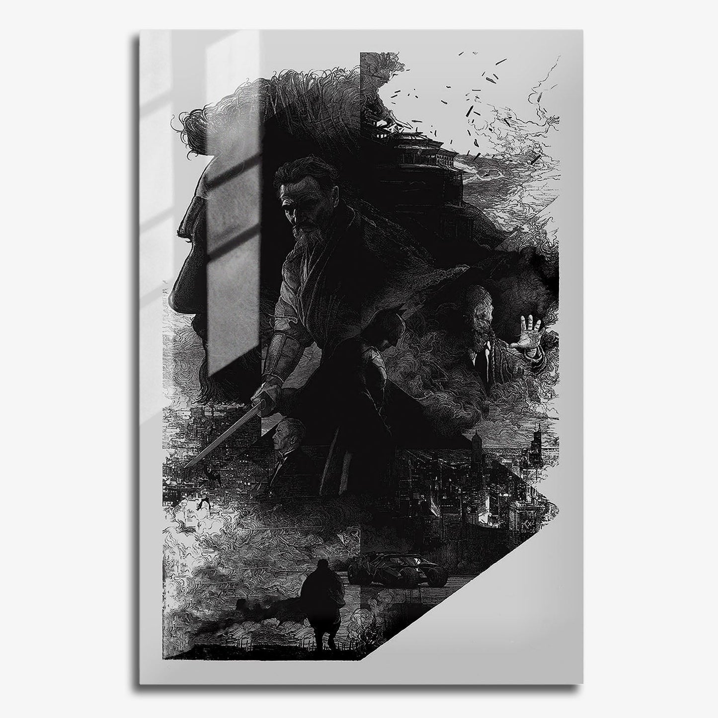 Flex Designs Metal Poster Batman Begins Teaser 11 x 17" Home Goods - Movie 2005 Movie Metal Poster