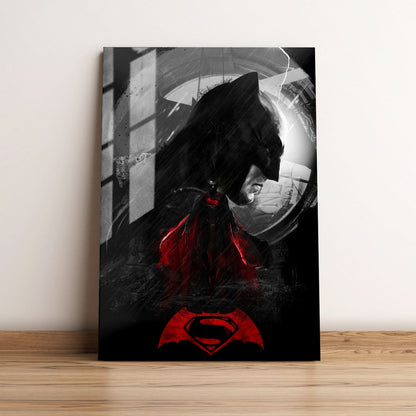Batman v Superman Dawn of Justice Cartoon Movie Metal Poster