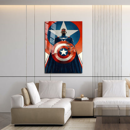 Flex Designs Metal Poster Captain America Brave New World Cartoon 16 x 24" Home Goods - Movie 2025 Movie Metal Poster