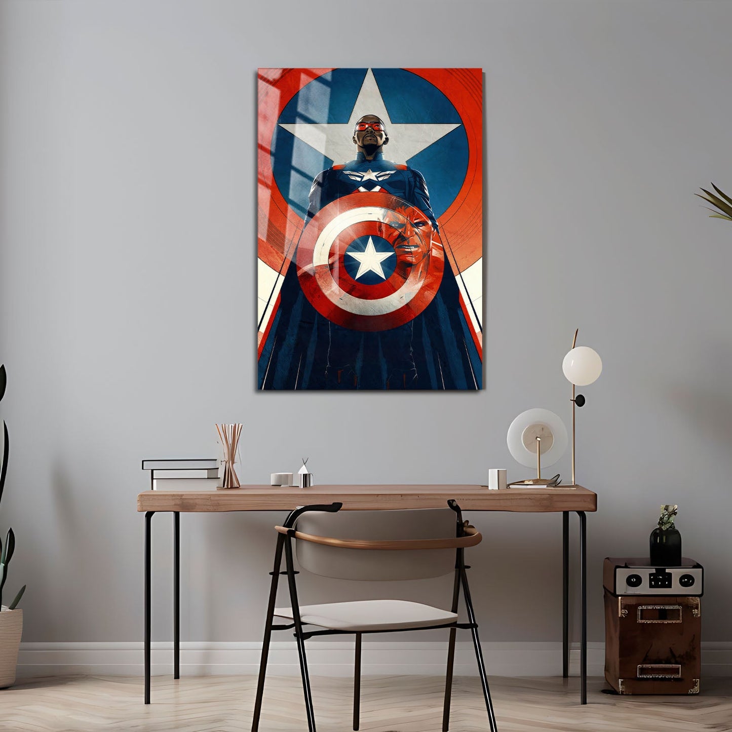 Flex Designs Metal Poster Captain America Brave New World Cartoon 24 x 36" Home Goods - Movie 2025 Movie Metal Poster