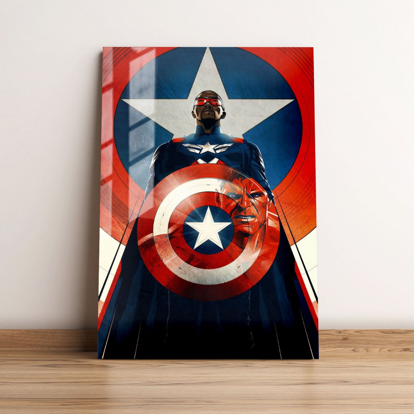 Captain America Brave New World Cartoon Movie Metal Poster