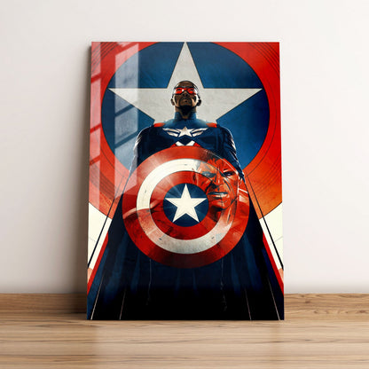 Captain America Brave New World Cartoon Movie Metal Poster