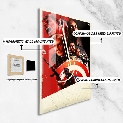 Flex Designs Metal Poster Captain America Brave New World Teaser 16 x 24" Home Goods - Movie 2025 Movie Metal Poster