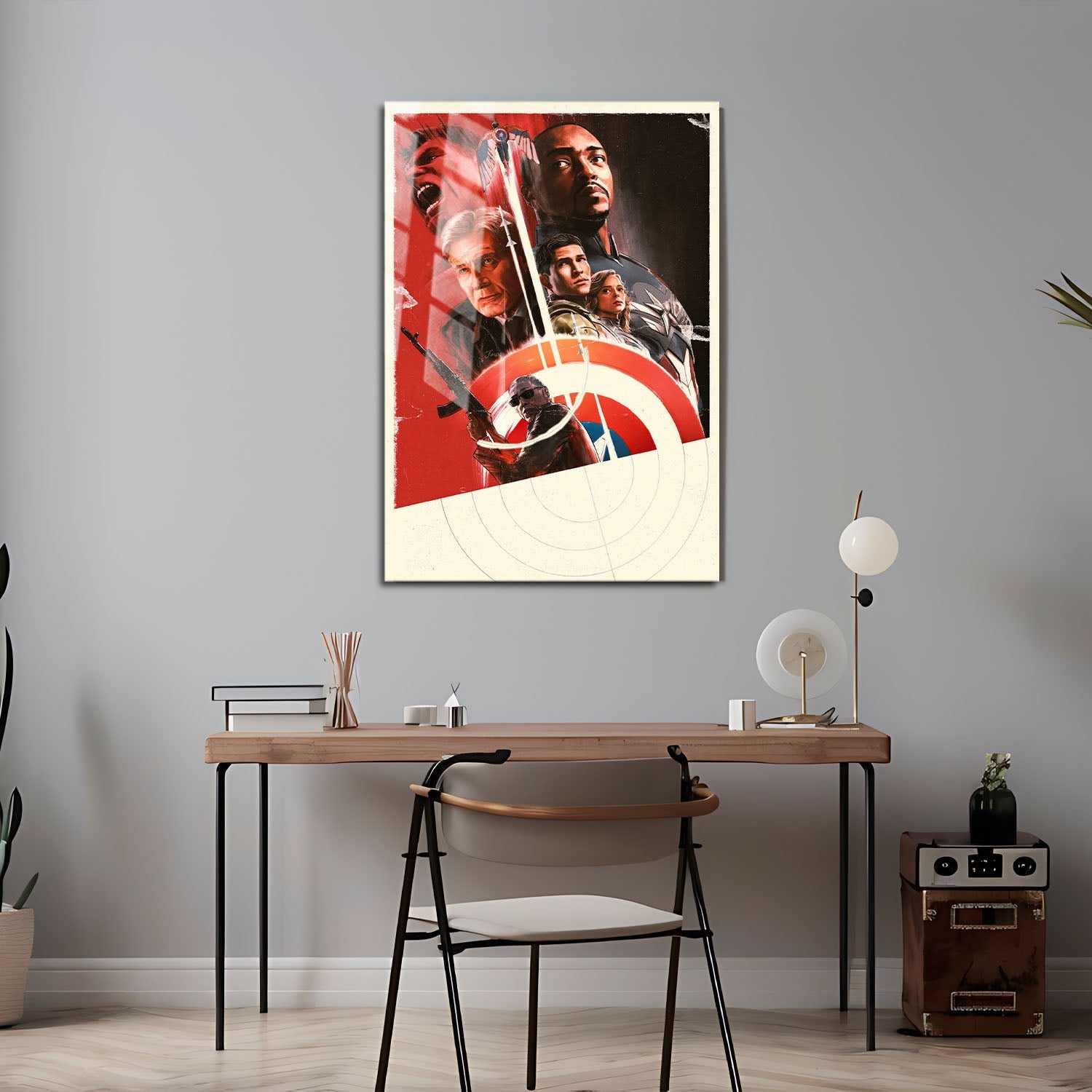 Flex Designs Metal Poster Captain America Brave New World Teaser 24 x 36" Home Goods - Movie 2025 Movie Metal Poster