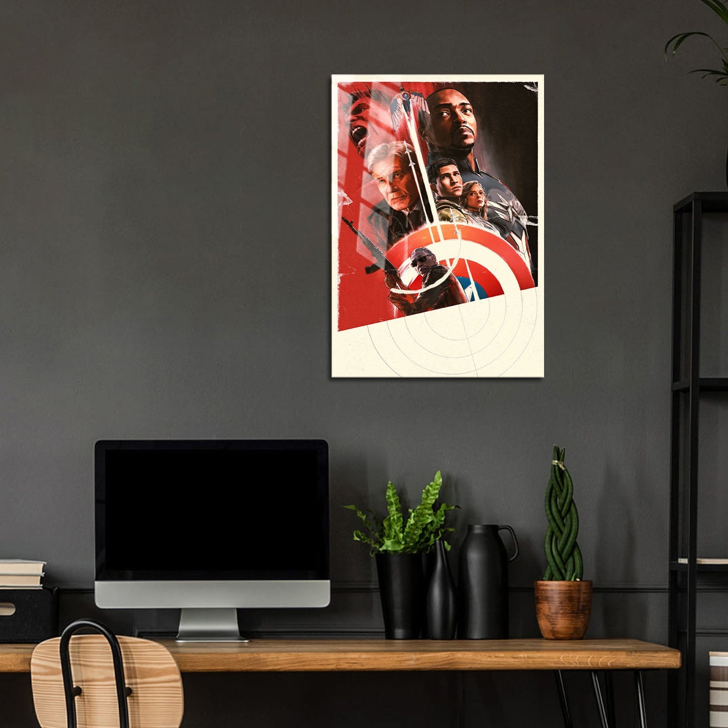 Flex Designs Metal Poster Captain America Brave New World Teaser 5 x 7" Home Goods - Movie 2025 Movie Metal Poster