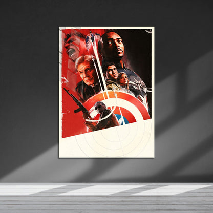 Flex Designs Metal Poster Captain America Brave New World Teaser 5 x 7" Home Goods - Movie 2025 Movie Metal Poster