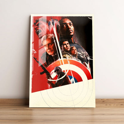 Captain America Brave New World Teaser Movie Metal Poster