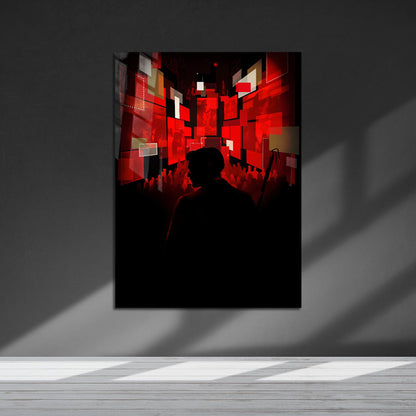 Flex Designs Metal Poster Daredevil Born Again Cartoon 5 x 7" Home Goods - TV Show 2025 TV Show Metal Poster