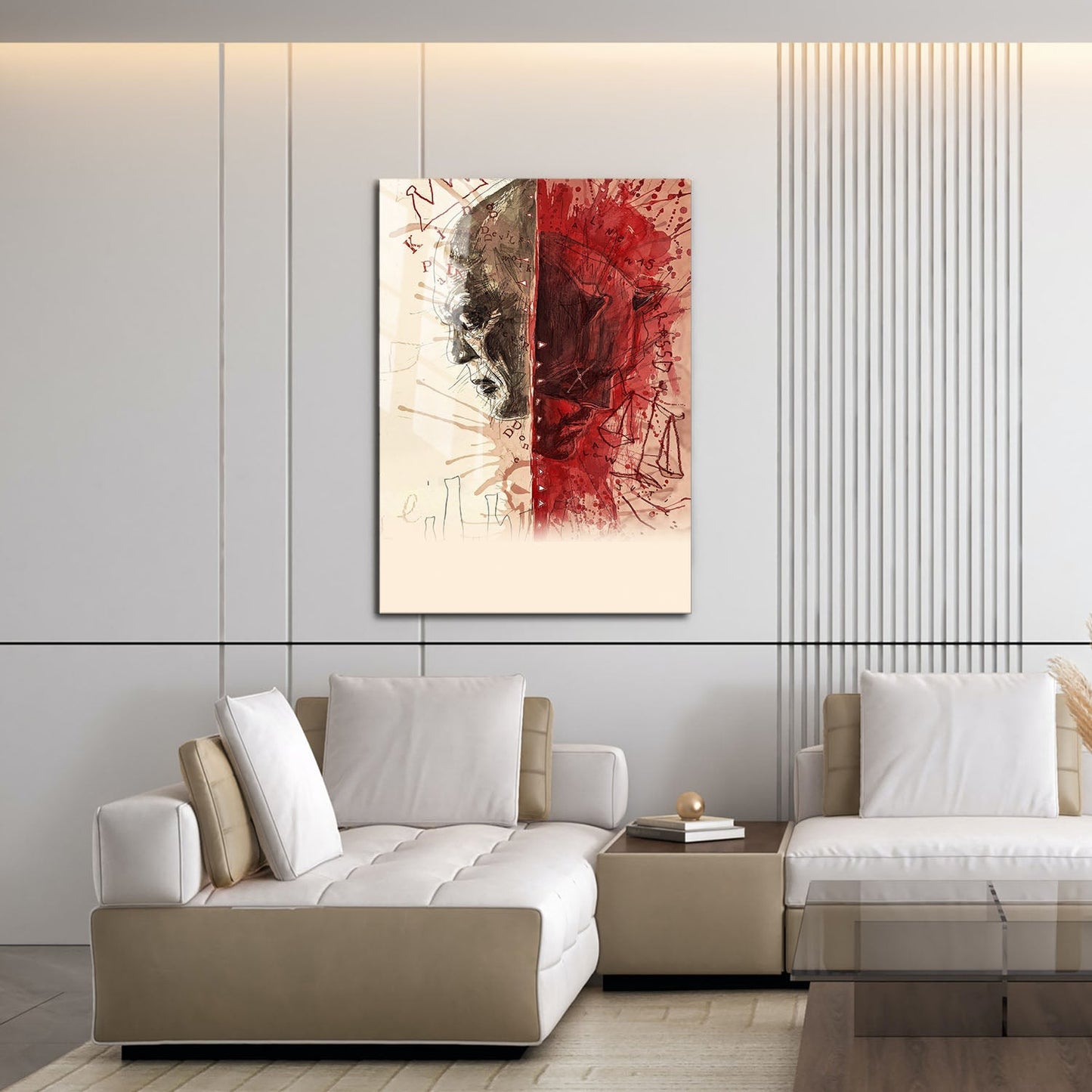 Flex Designs Metal Poster Daredevil Born Again Textless 16 x 24" Home Goods - TV Show 2025 TV Show Metal Poster