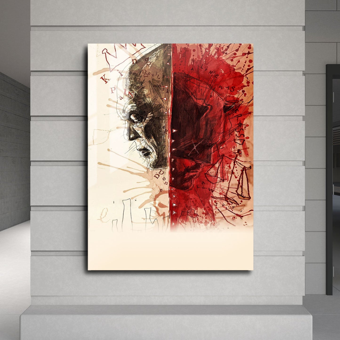 Flex Designs Metal Poster Daredevil Born Again Textless 24 x 36" Home Goods - TV Show 2025 TV Show Metal Poster