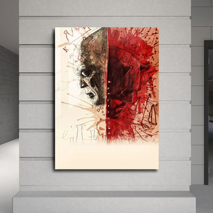 Flex Designs Metal Poster Daredevil Born Again Textless 24 x 36" Home Goods - TV Show 2025 TV Show Metal Poster