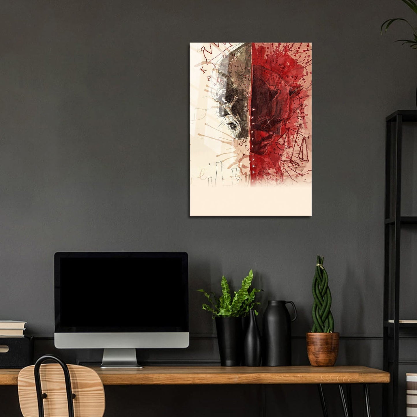 Flex Designs Metal Poster Daredevil Born Again Textless 5 x 7" Home Goods - TV Show 2025 TV Show Metal Poster