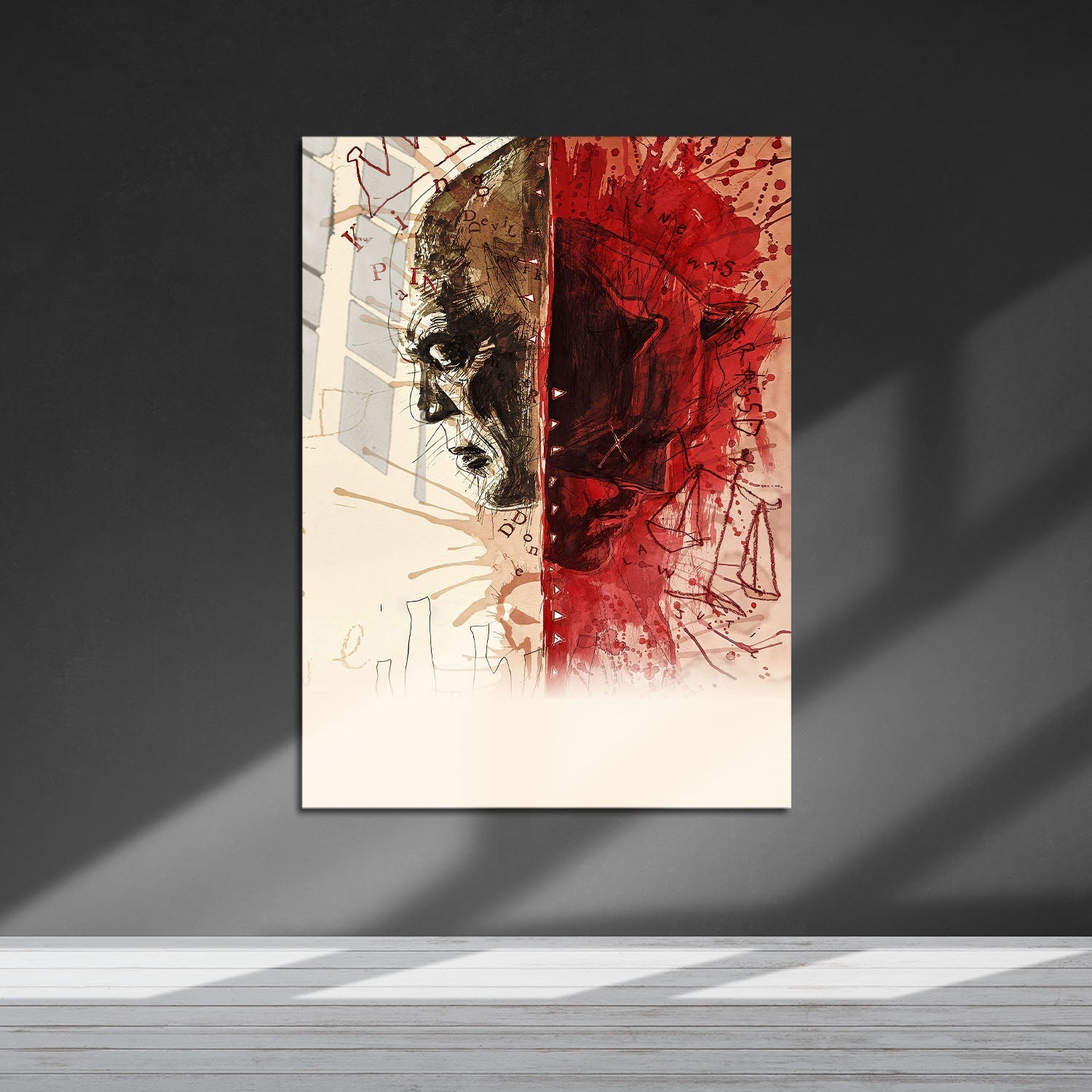 Flex Designs Metal Poster Daredevil Born Again Textless 5 x 7" Home Goods - TV Show 2025 TV Show Metal Poster