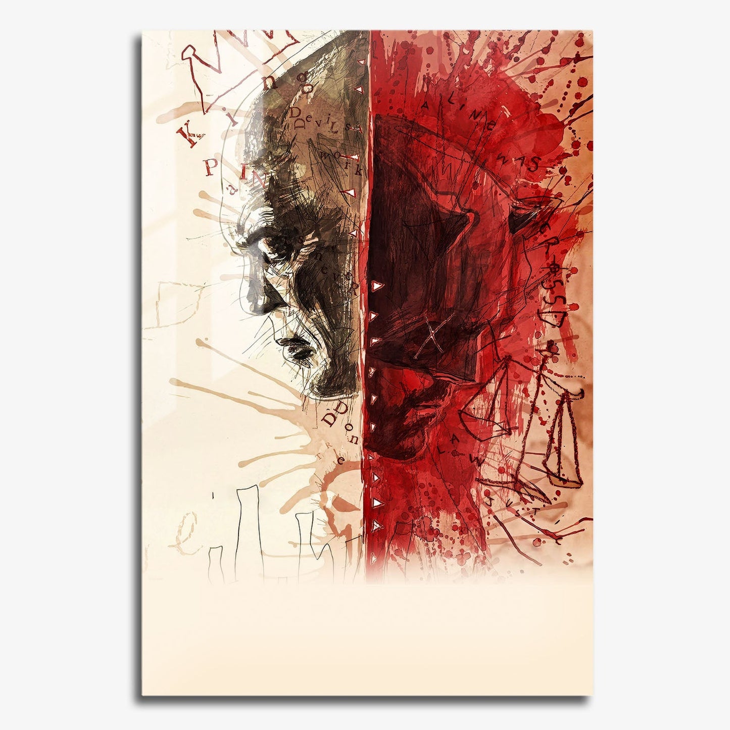 Flex Designs Metal Poster Daredevil Born Again Textless 11 x 17" Home Goods - TV Show 2025 TV Show Metal Poster