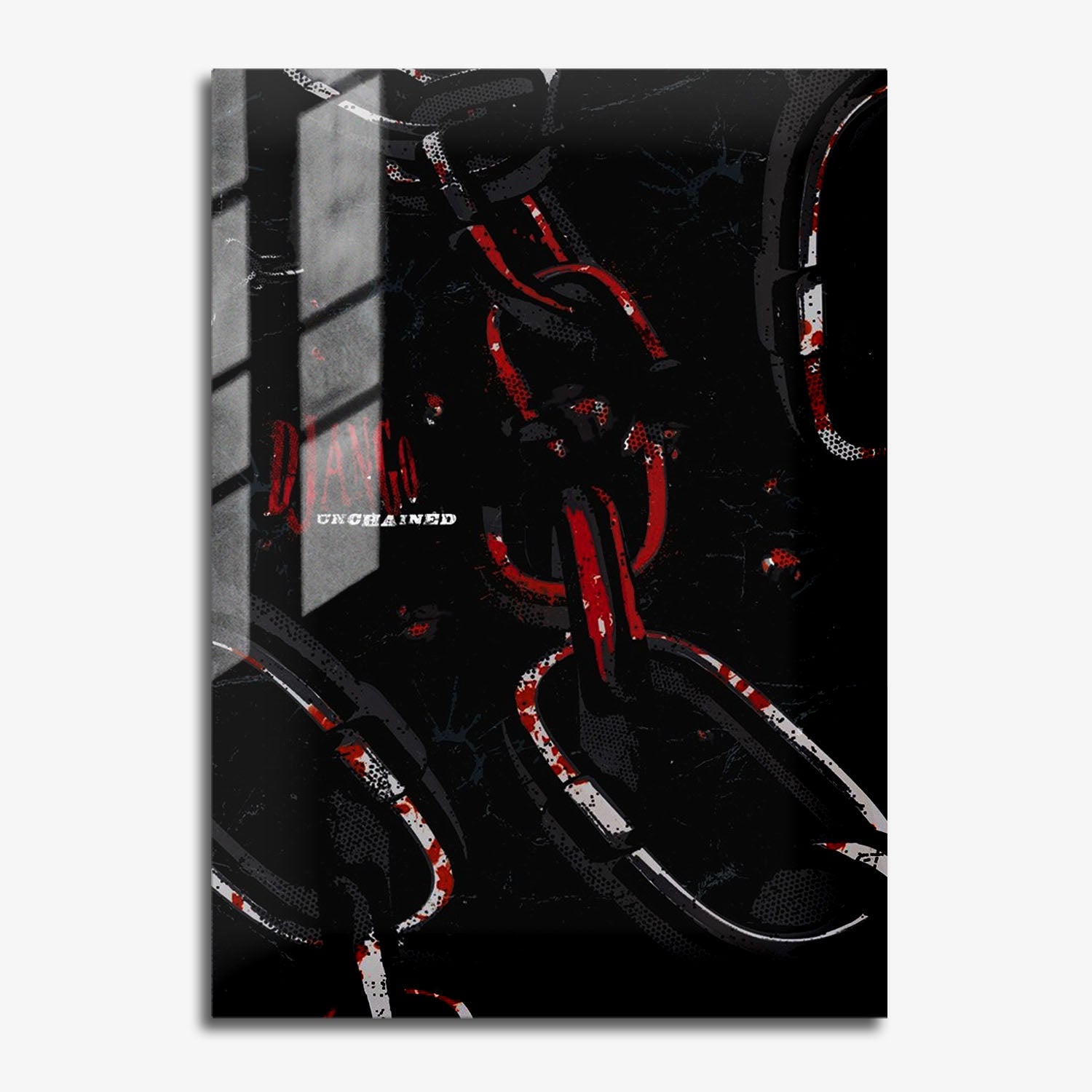Flex Designs Metal Poster Django Unchained Minimalist 11 x 17" Home Goods - Movie 2012 Movie Metal Poster