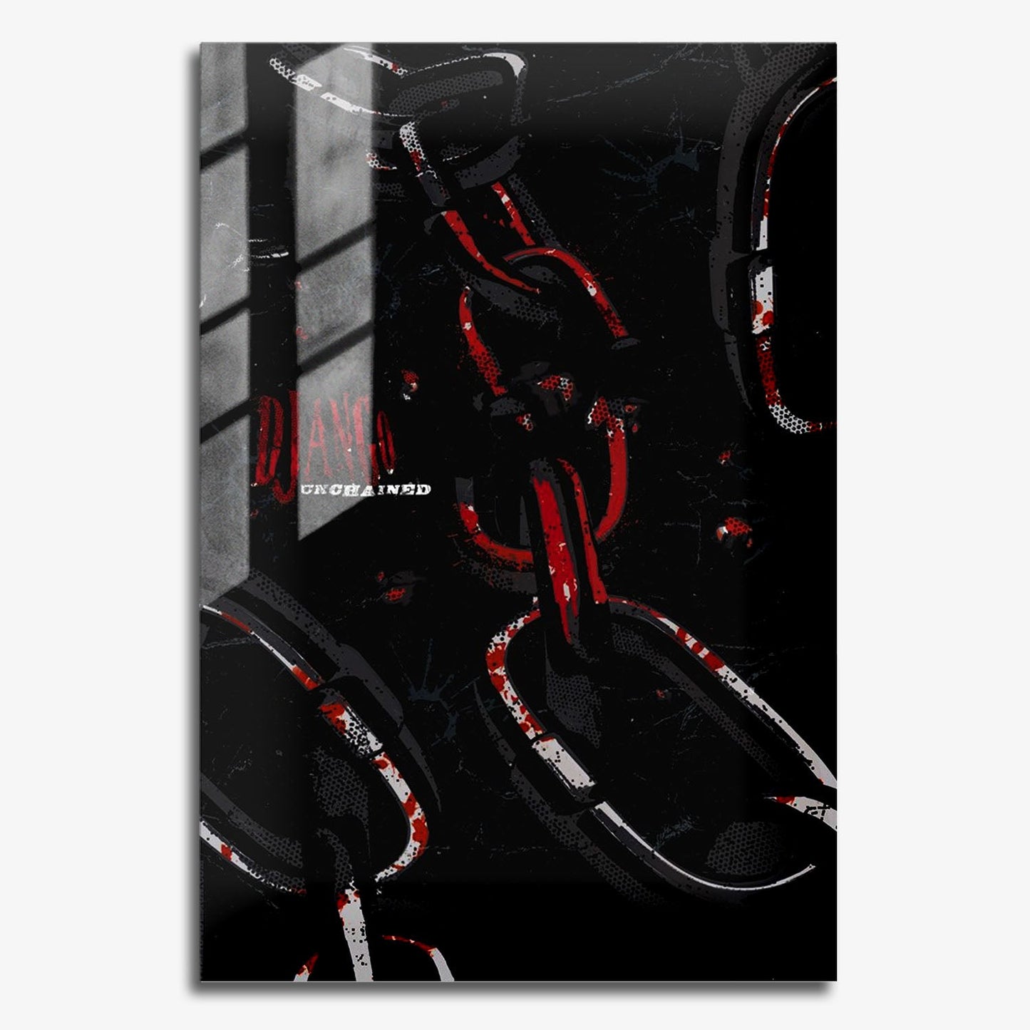 Flex Designs Metal Poster Django Unchained Minimalist 11 x 17" Home Goods - Movie 2012 Movie Metal Poster