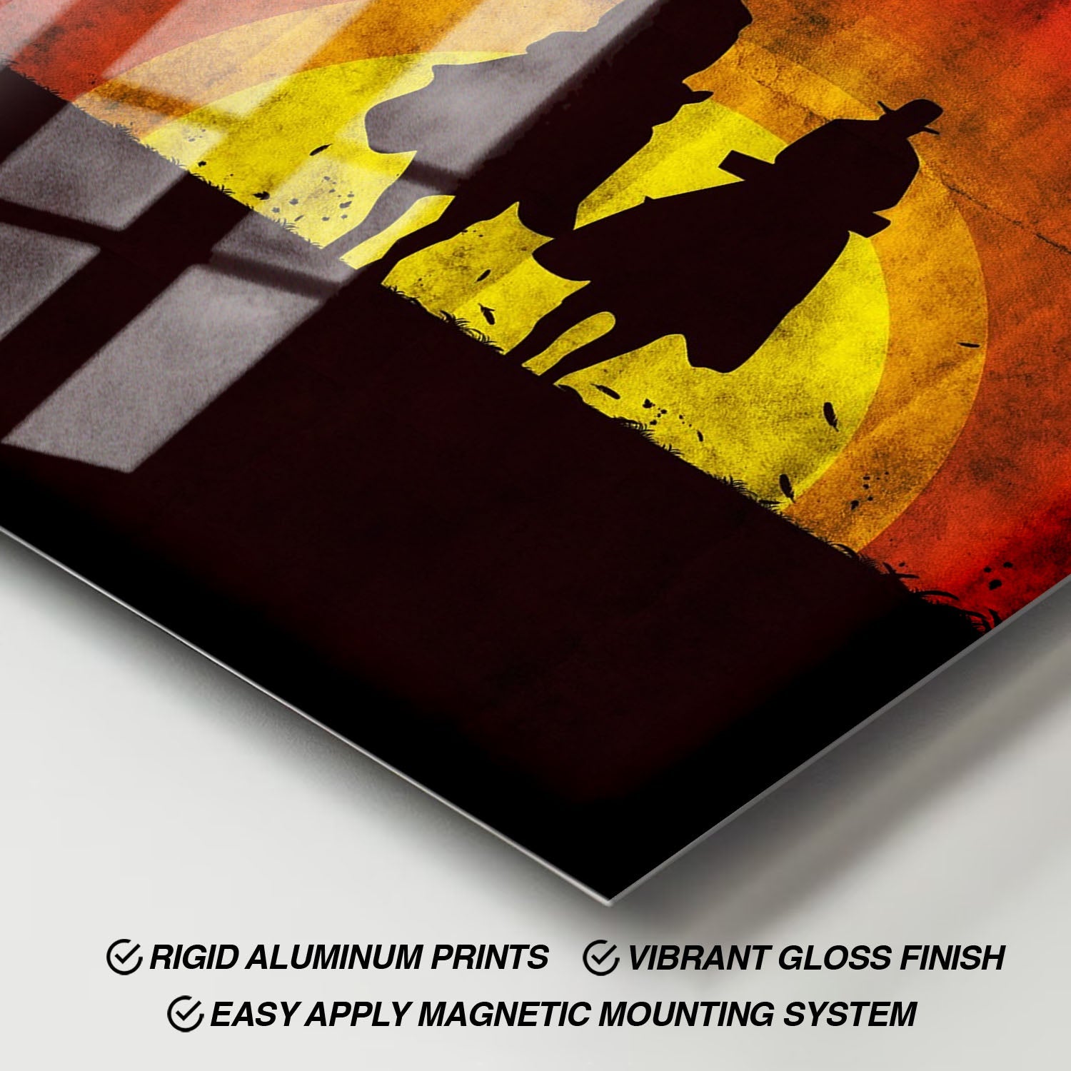 Flex Designs Metal Poster Django Unchained Sunset 11 x 17" Home Goods - Movie 2012 Movie Metal Poster
