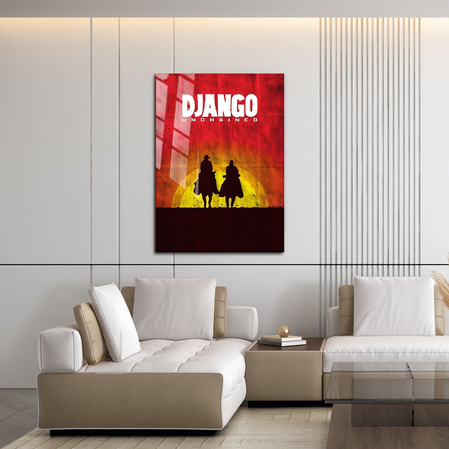 Flex Designs Metal Poster Django Unchained Sunset 16 x 24" Home Goods - Movie 2012 Movie Metal Poster