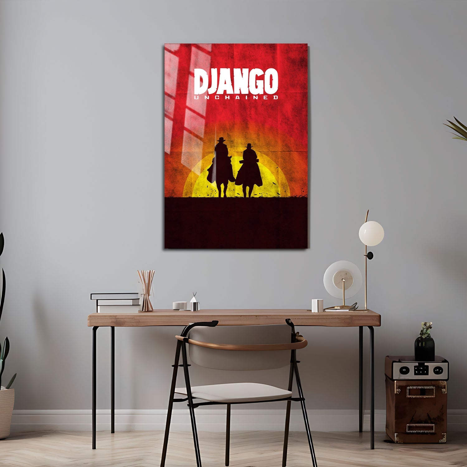 Flex Designs Metal Poster Django Unchained Sunset 24 x 36" Home Goods - Movie 2012 Movie Metal Poster