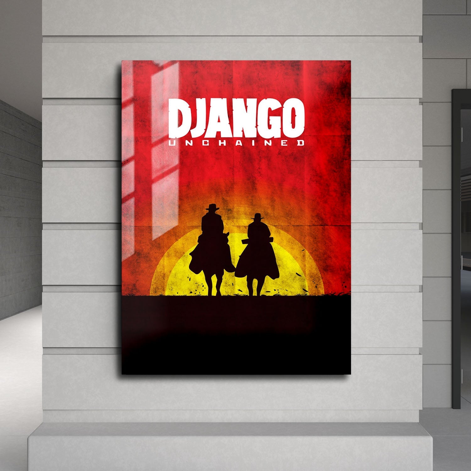 Flex Designs Metal Poster Django Unchained Sunset 24 x 36" Home Goods - Movie 2012 Movie Metal Poster