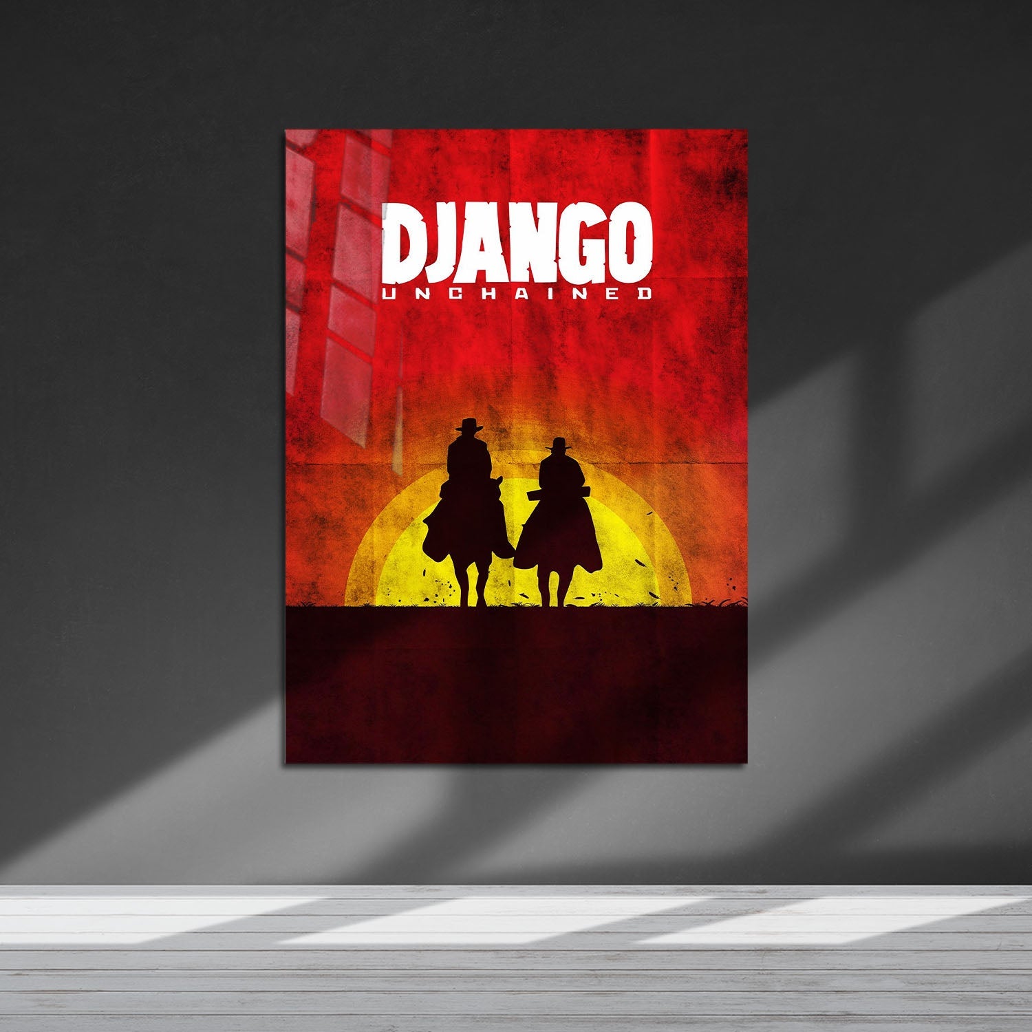 Flex Designs Metal Poster Django Unchained Sunset 5 x 7" Home Goods - Movie 2012 Movie Metal Poster