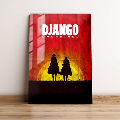 Django Unchained Sunset Movie Metal Poster