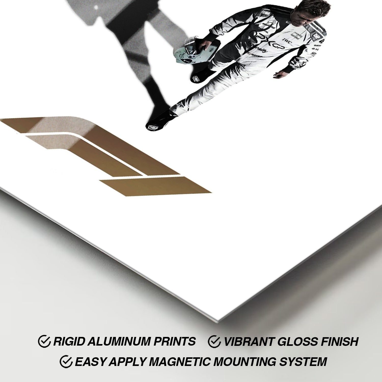 Flex Designs Metal Poster F1 Movie Minimalist 11 x 17" Home Goods - Movie 2013 Movie Metal Poster