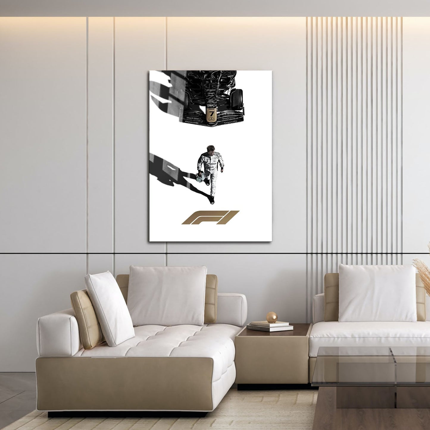 Flex Designs Metal Poster F1 Movie Minimalist 16 x 24" Home Goods - Movie 2013 Movie Metal Poster