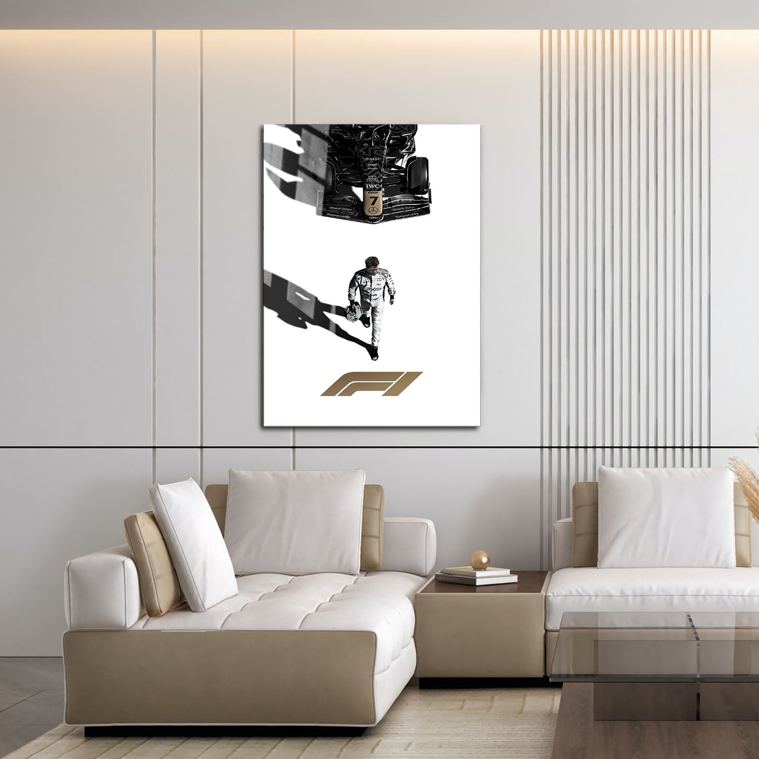 Flex Designs Metal Poster F1 Movie Minimalist 16 x 24" Home Goods - Movie 2013 Movie Metal Poster