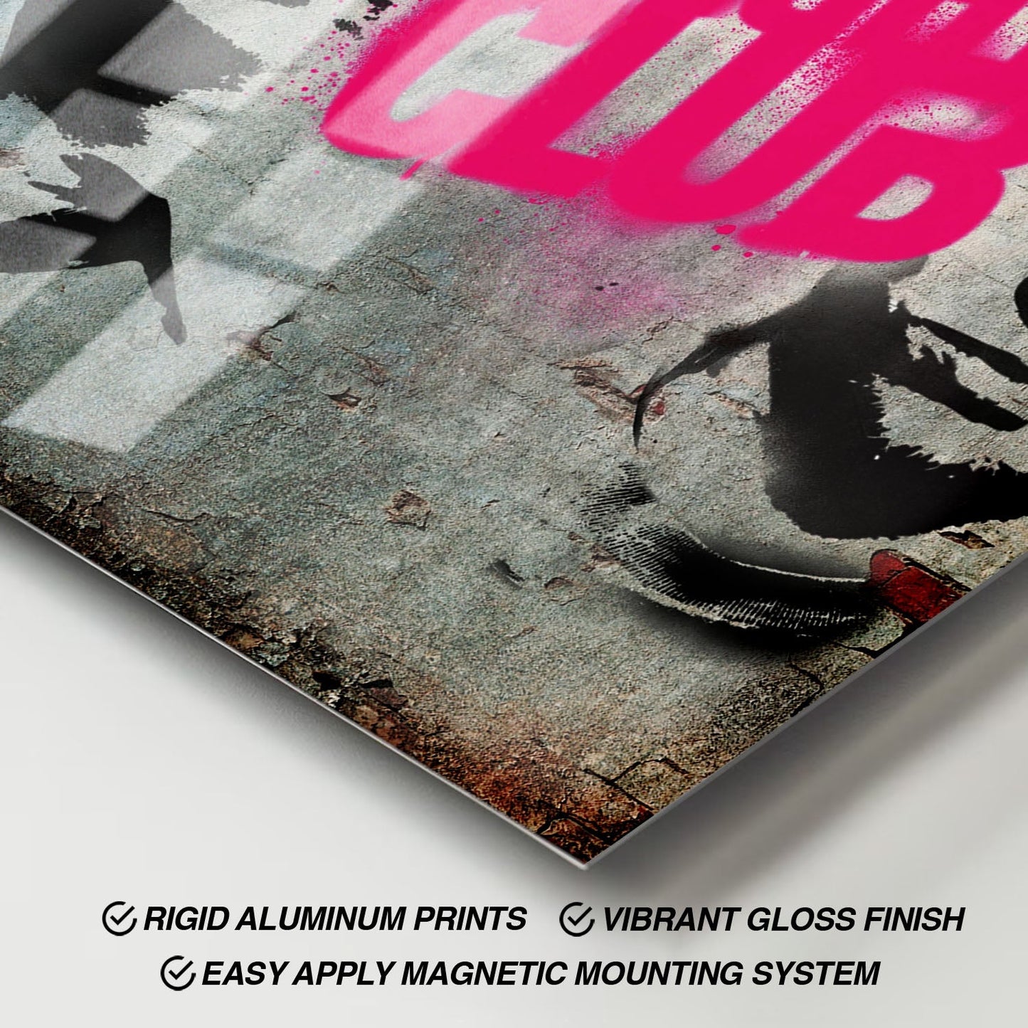 Flex Designs Metal Poster Fight Club Teaser 11 x 17" Home Goods - Movie 1999 Movie Metal Poster