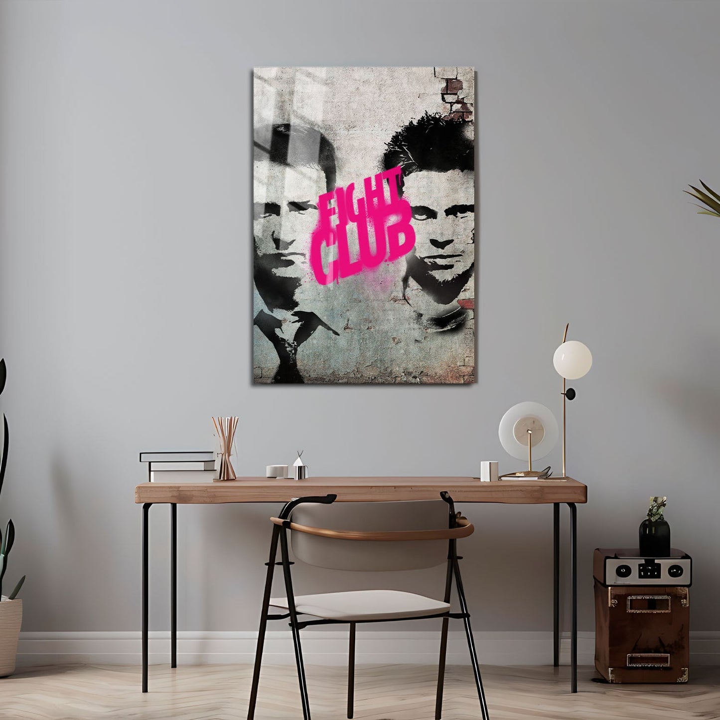 Flex Designs Metal Poster Fight Club Teaser 24 x 36" Home Goods - Movie 1999 Movie Metal Poster