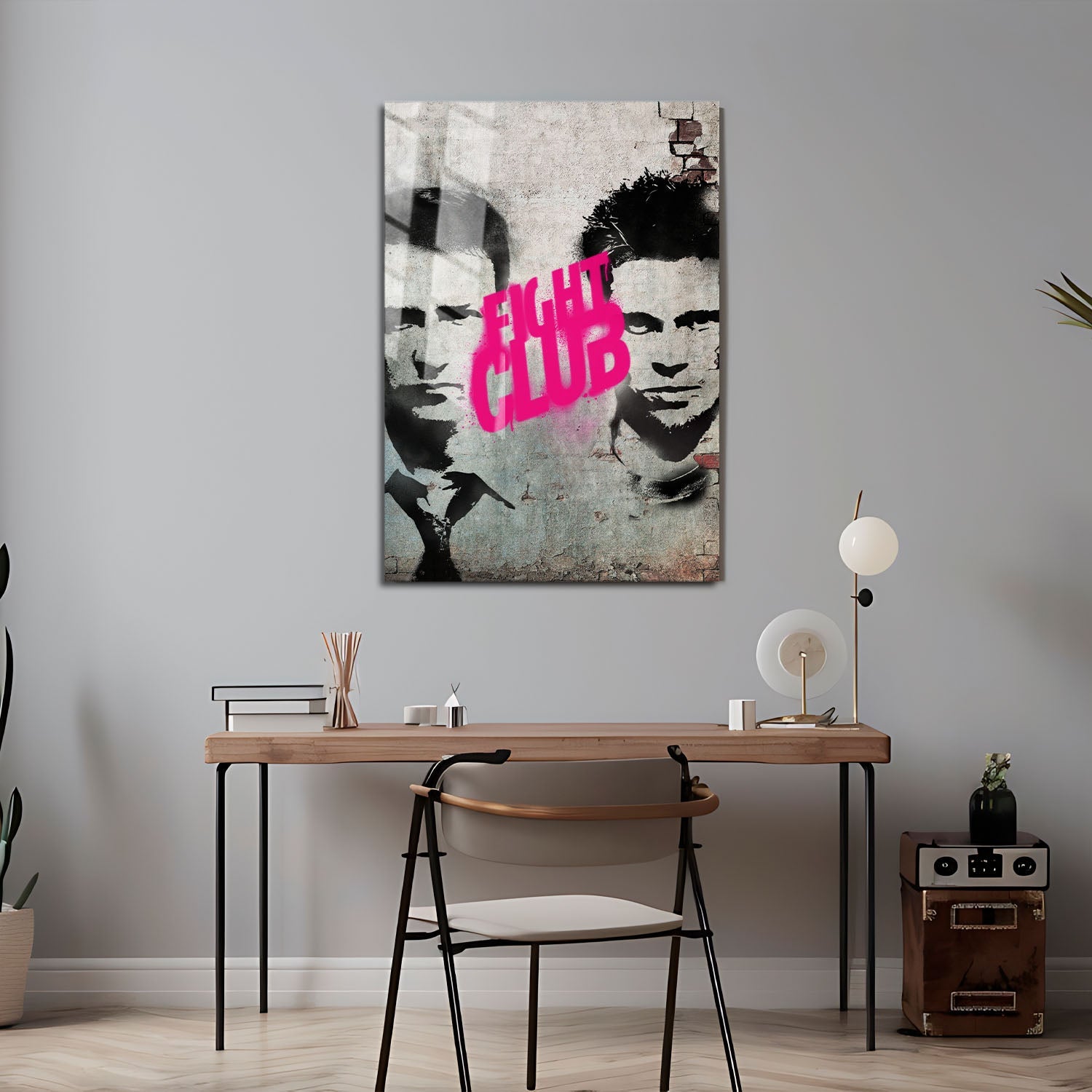 Flex Designs Metal Poster Fight Club Teaser 24 x 36" Home Goods - Movie 1999 Movie Metal Poster