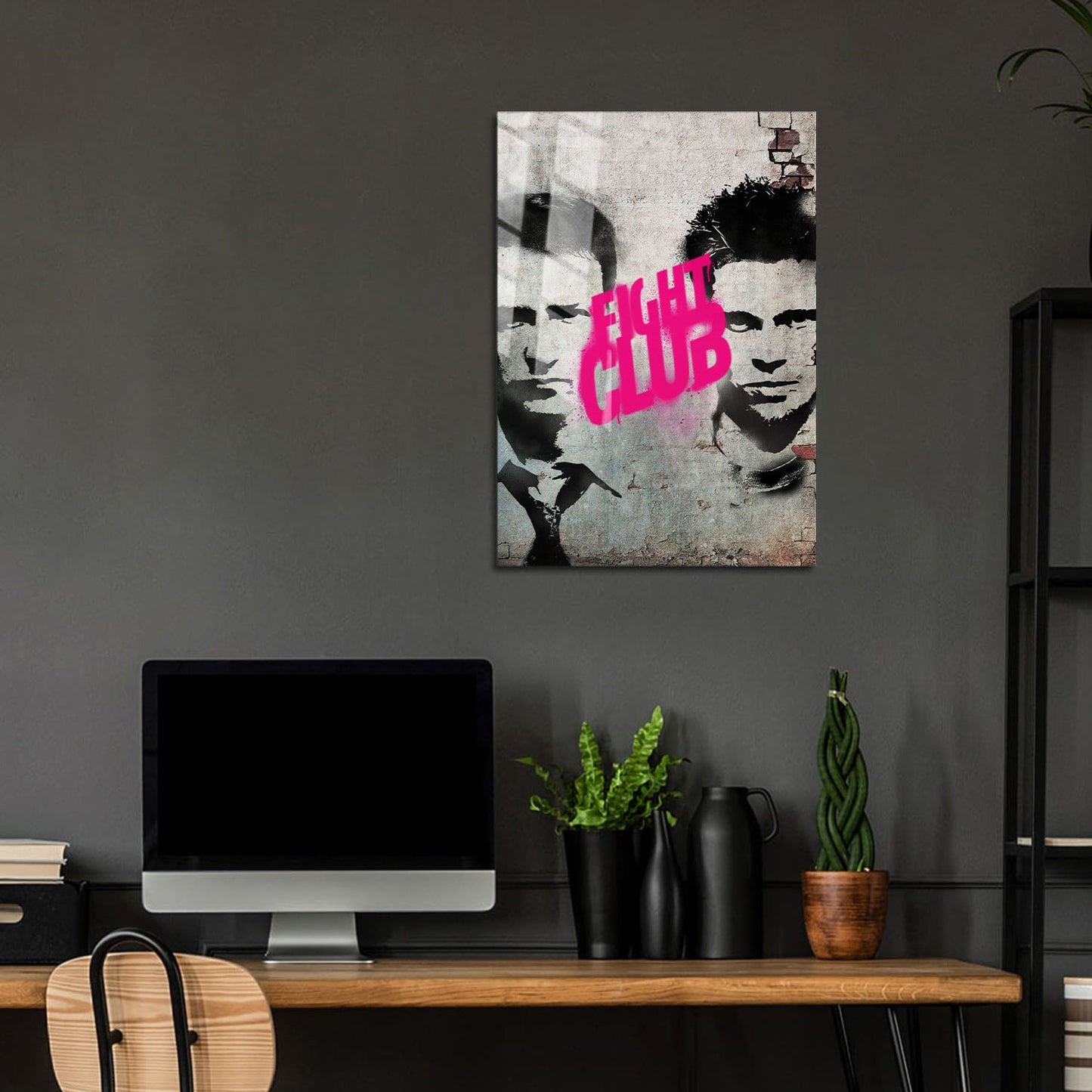 Flex Designs Metal Poster Fight Club Teaser 5 x 7" Home Goods - Movie 1999 Movie Metal Poster