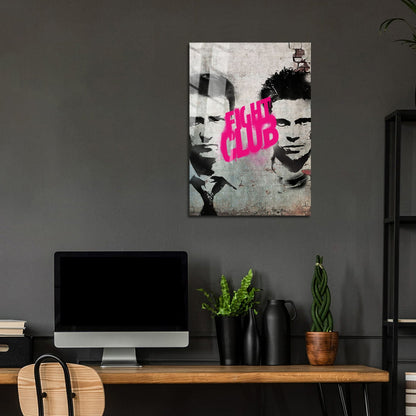 Flex Designs Metal Poster Fight Club Teaser 5 x 7" Home Goods - Movie 1999 Movie Metal Poster